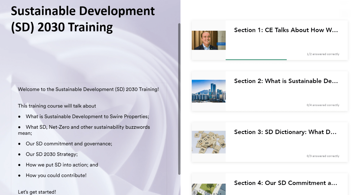 SD 2030 E-learning Module