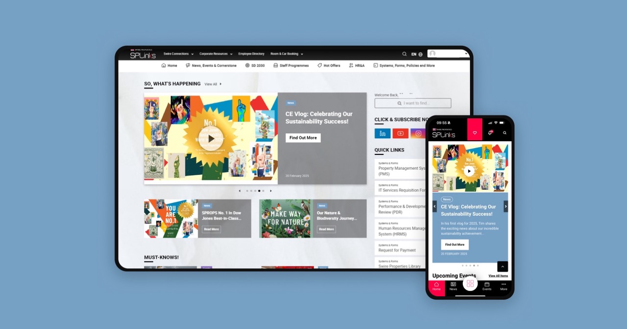 SPLinks Website and Mobile Application